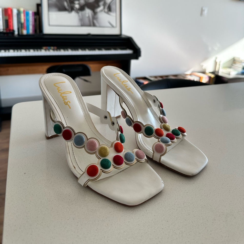Lulu Open Toe Heels